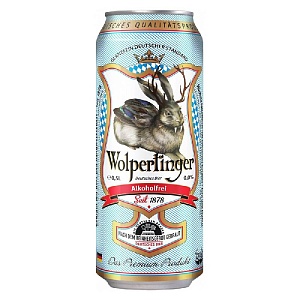 Пиво WOLPERTINGER Alcoholfrei Безалкогольное 0.5% /жесть/ 0,5л*24