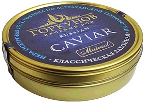 Икра ГОРКУНОВ черная Осетровая забойная зерн. /жесть/ 500г*1