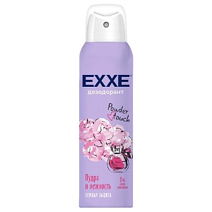 EXXE  Женский дезодорант Пудра и нежность Powder touch, 150 мл (спрей) /6/