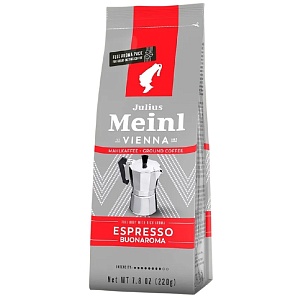 Кофе JULIUS MEINL Espresso Buonaroma (Венский завтрак) молотый /пакет/ 220г*8