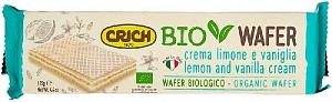 Вафли CRICH 5302 с ванильно-лимонной начинкой органический продукт 125г*24