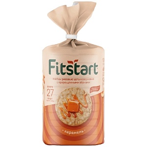 Хлебцы FITSTART рисовые Карамель 100г*12
