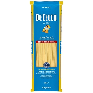 Макаронные изделия DE CECCO №7 Linguine (Лингвине) 1кг*12