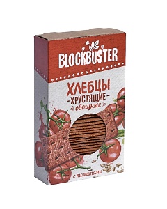 Хлебцы BLOCKBUSTER хрустящие с томатом 130г*16