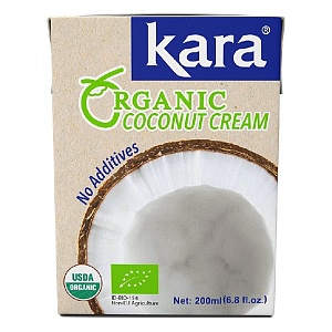 Сливки KARA ORGANIC Кокосовые (24%) /тетрапак/ 200мл*12