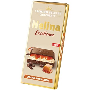 Шоколад NELLY Nelina Excellence Молочный с молочно-карамельной начинкой 85г*20