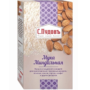 Мука С.Пудовъ миндальная карт/кор 100г*6