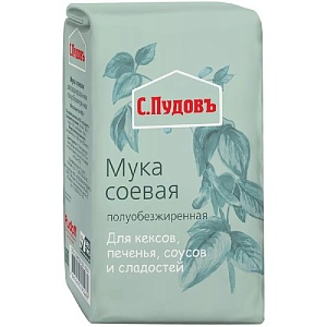 Мука С.Пудовъ соевая бум/пак 400г*6