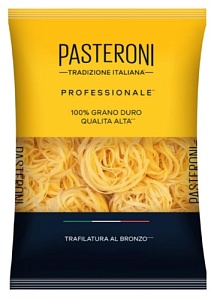 Макаронные изделия PASTERONI Fettuccine Феттуччине грезда /пакет/ 350г*12