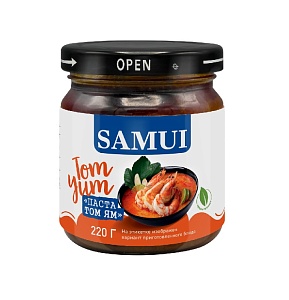 Паста SAMUI TOM YAM "Том Ям" /стекло/ 220г*12