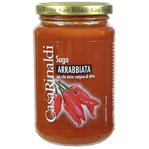 Соус томатный Casa Rinaldi "Арабьята" пикантный /стекло/ 350г*6