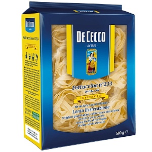 Макаронные изделия DE CECCO №233 Fettuccine (Феттучине) 500г*8