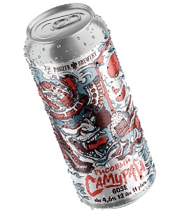 Пивной напиток PANZER BREWERY РИСОВЫЙ САМУРАЙ 4,6% Gose непастеризованный нефильтрованный неосветленный /жесть/ 500мл*12