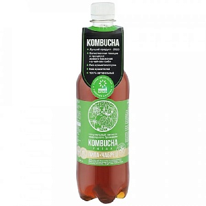 Напиток KOMBUCHA "RELAX" с цветами липы и чабрецом /пэт/ 0,555л*12