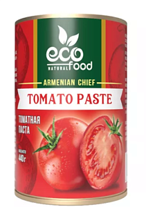 Паста томатная ECOFOOD 28% /жесть/ 440г*12