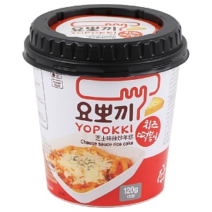 Токпокки YOPOKKI Cheese Сырный (рисовые палочки с соусом) /стакан/ 120г*30