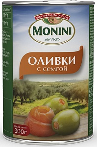 Оливки MONINI с семгой /жесть/ 300г*12