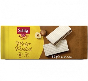 Вафельный батончик Schar "Wafer pocket" 50г*20