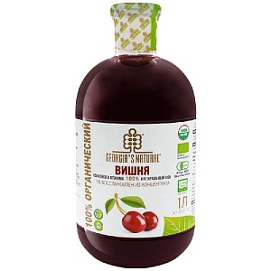 Сок GEORGIA'S NATURAL ORGANIC Вишневый холодного отжима /стекло/ 1000мл*6
