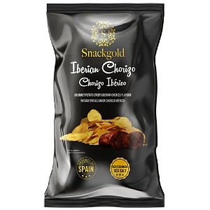 Чипсы SNACKGOLD из натурального картофеля со вкусом Чоризо Иберико 100г*9
