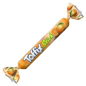 Конфеты ELVAN Toffix Stick Orange жевательные со вкусом Апельсин (70г*15шт шоубокс) 70г*60