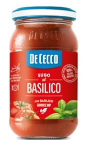 Соус DE CECCO Napoletana томатный с базиликом /стекло/ 200г*12