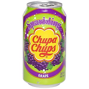 Напиток Chupa Chups Sparkling Виноград/Grape /жесть/ 0,345л*24