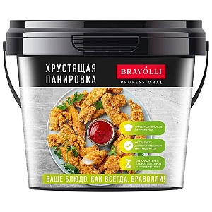 Панировка BRAVOLLI Professional Хрустящая /пэт ведро/ 2,1кг*4