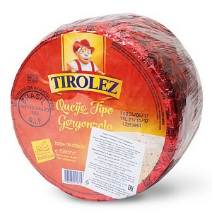 Сыр TIROLEZ с благородной голубой плесенью "GORGONZOLA" 50% 3кг