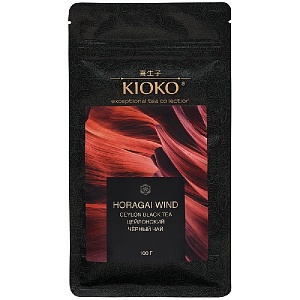 Чай KIOKO HORAGAI WIND листовой Чёрный цейлонский /пакет/ 100г*8