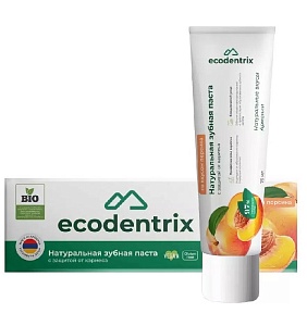 Ecodentrix BIO Зубная паста ЗАЩИТА ОТ КАРИЕСА со вкусом ПЕРСИКА 75 мл