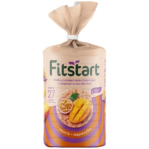 Хлебцы FITSTART рисовые Манго-Маракуйя 100г*12