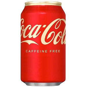 Напиток COCA-COLA CAFFEINE FREE (США) сильногазированный /жесть/ 0,355л*12