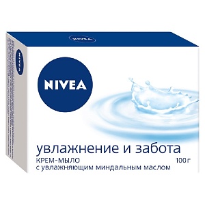 *80608 Нив Крем мыло  Увлажнение  и забота 100гр /36/ в коробке