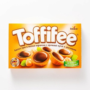 Конфеты TOFFIFEE орешки и карамель 125г*1