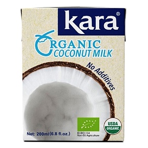 Молоко KARA ORGANIC Кокосовое (17%) /тетрапак/ 200мл*12