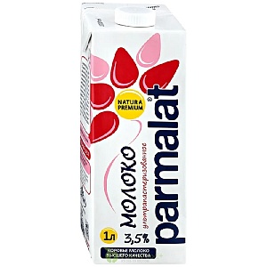 Молоко PARMALAT Ультрапастеризованное 3,5% Edge 1л*12