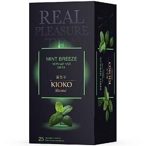 Чай KIOKO Limited MINT BREEZE черный с мятой (25пак.*2г) 50г*8