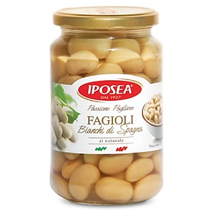 Фасоль IPOSEA белая "Бьянки ди Спанья" /стекло/ 350г*12