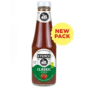 Кетчуп KYKNOS CLASSIC томатный /стекло/ 330г*12