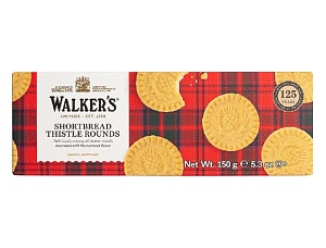 Печенье WALKER'S Shortbread Rounds Песочное со сливочным маслом 150г*12