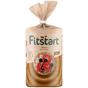 Хлебцы FITSTART гречневые Гречневый микс 90г*12