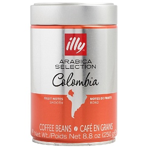 Кофе ILLY (7098) MONOARABICA COLUMBIA зерновой /жесть/ 250г*6