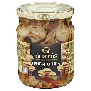 Грибы GUSTUS маринованные Опята /стекло/ 460г*12