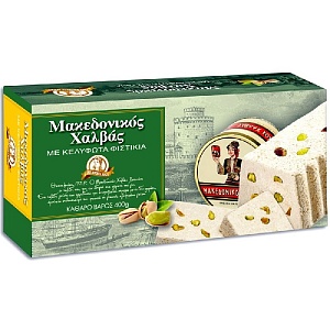 ВЫВОД Халва MACEDONIAN HALVA с фисташками /картон/ 400г*12