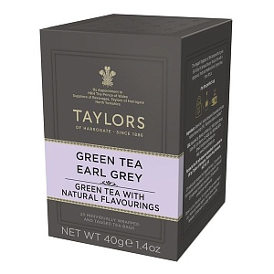Чай TAYLORS Эрл Грей 20 пак. /картон/ 40г*6