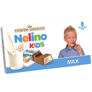 Шоколад NELLY Nelino Kids Молочный с молочной начинкой 100г*20