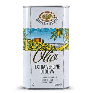 Масло SANTANGELO оливковое нерафинированное Extra Virgin /жесть/ 1л*10