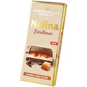 Шоколад NELLY Nelina Excellence Молочный с молочно-карамельной начинкой 85г*20