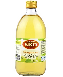 Уксус SKO натуральный яблочный /стекло/ 500мл*6